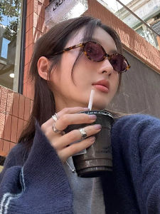 Tương Tác Tròng Kính Chống Tia UV Hình Elip Nhỏ Thời Trang Phong Cách Hàn Quốc Mới 2023 Cho Nữ