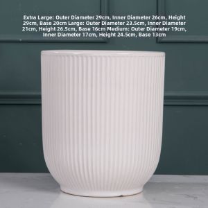Simple Breathable Ceramic Pot Large