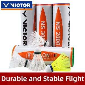 VICTOR NCS-MAX Artificial Badminton Outdoor Windproof Nylon Professional Grade Sports Fitness Fans Goods Badminton Ball