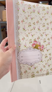 [1PAK] ISI 20 LEMBAR Sampul Buku BOXY PATTERN SIMPATY Motif Bunga Pastel Butterfly TEBAL PREMIUM