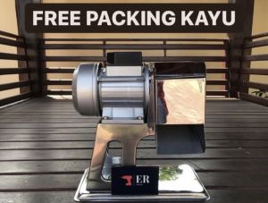 Mesin Parut Kelapa Listrik B 9cm FULL STAINLESS STEEL Packing Kayu PREMIUM cocok untuk rumahan