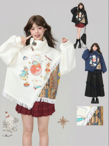 KEIKO | Áo Hoodie In Hình Xiếc Độc Đáo