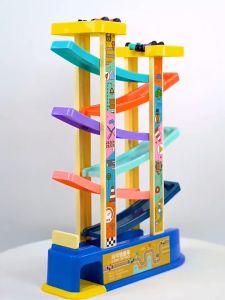 🇲🇾 Kids Toy Car Sliding Track 6 Layer Speeding Car Toy Set Parking Lot Ladder Car Track Ramp Racer Toy Ready Stock Babymommy