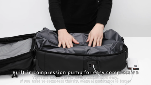 SEA CHOICE 2-in-1 Multifunction Backpack Vacuum Bag-Expansion USB Charging Waterproof Anti-Theft Luggage Bag Travel Bag Mens Bags