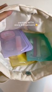 Store It Reusable Silicone Storage Bag Organizer Small 330ml (INDIVIDUALLY SOLD) Platinum Silicone *NO WRISTLET BAG ONLY