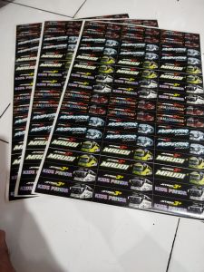 1lembar stiker logo kids panda super viral / stiker satu lembar isi 48 kotak / harga murah meriah kualitas dijamin bagus kesukaan anak anak no 1