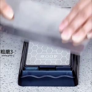 400/1000 Dual Grit Diamond Sharpening Stone Double-Side Batu Pengasah Asah Asahan Pisau