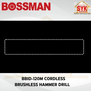 SYK BOSSMAN BBID-120M 20V Cordless Brushless Hammer Drill Impact Drill Mesin Gerudi Tukul Tanpa Wayar