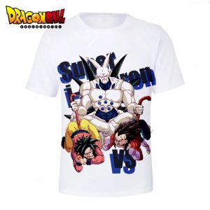 Bandai | Summer 2026 Dragon Ball Goku & Vegeta VS Super One Star Dragon Theme 3D Print Breathable Quick Drying T-shirt Adult Parent Top