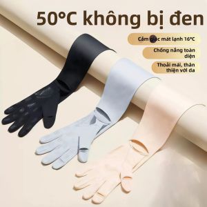 Anti-UV Ice Silk Loose Sun Protection Sleeves for Driving