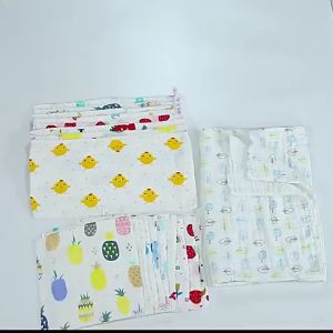 6 Layers Cotton Handkerchief High Quality High Density Sapu Tangan Bayi Baby Kids Gauze Baby Towel Face Towel