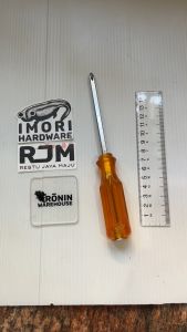 ATS Obeng Tembus Gagang Plastik 3 4 5 6 8 10 +- Plus Minus Ketok