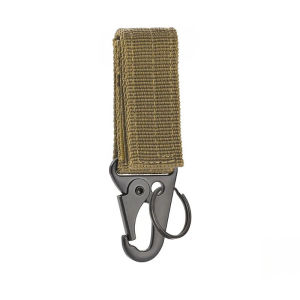 1/2/3Pcs Tactical Carabiner Outdoor Nylon Webbing Keys Holder EDC Keychain Camping Backpack Belt Hook Hanging Buckle Molle Clip