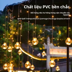PAIMIJI | Đèn Cầu Ước LED Năng Lượng Mặt Trời Chống Nước Trang Trí Sân Vườn Đèn Chuỗi Sao Ngoài Trời