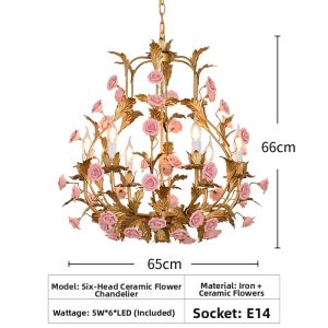 ZECHANGGUANGDIAN | Artistic French Country Pendant Light