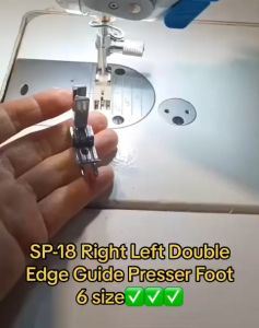 SP-18 Right Left Double Edge Guide Presser Foot For Industrial Single Needle Lockstitch Sewing Machine Accessories