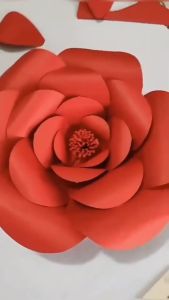Hoa Hồng Giấy Backdrop Trang Trí Tiệc Cưới Sự Kiện Lễ Tết