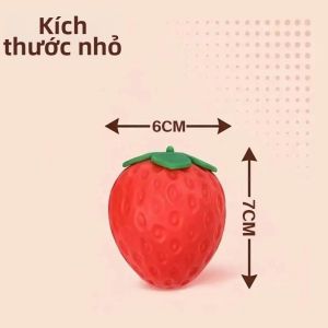 OLOEY | Đồ Chơi Bóp Mềm Hình Dâu Tây Lớn Chậm Nở Mô Phỏng Trái Cây Thật Giảm Stress Đồ Chơi Cảm Giác Vật Trang Trí Bàn Làm Việc Quà Tặng Tiệc Tùng Cho Mọi Lứa Tuổi