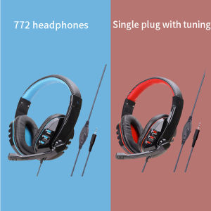 MTI Headset Gaming Mikrofon Berkabel Headset Hitam Fashion Mikrofon Berkualitas Tinggi COD