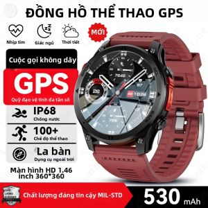 LIGE | 2026 GPS Thể Thao Đồng Hồ Thông Minh Smartwatch Dành Cho Nam Ngoài Trời La Bàn IP68 Chống Nước 24/7 Theo Dõi Sức Khỏe Cuộc Gọi Bluetooth Theo Dõi Sức Khỏe Đồng Hồ Thông Minh