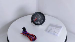 New Universal 52mm 85mm Marine Boat Rudder Angle Indicator Gauge 12V 24V with Red Backlight 0-190 Ohms for Boat Yacht Vessel