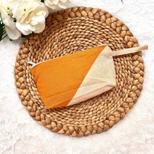 SOUVENIR DOMPET POUCH MAKE UP CANTIK LINEN TEBAL PREMIUM KEKINIAN