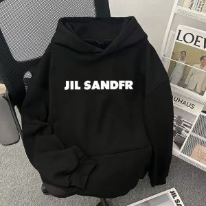 เสื้อฮู้ดผู้ชายทรงหลวมพิมพ์ลายฤดูใบไม้ร่วง/ฤดูหนาว 2025 ขนแกะหนา สีขาวเทา แจ็คเก็ตเสื้อคลุมกันหนาว แฟชั่นสตรีทสไตล์อเมริกัน