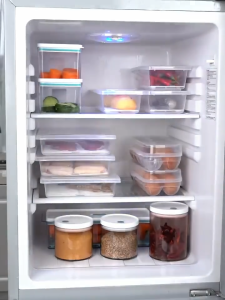 【Buy 5 Take 5】Gift Refrigerator Fresh-Keeping Box With Lid Sealed Detachable Drain Box Fruit And Vegetable Meat Fish Drain Storage Box Plastic Food Fruit Freezing Storage Box Sealed Box Kitchen Supplies
