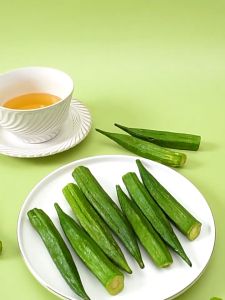 Buy 1 Take 1 Baked Okra Crispy 250g High Fiber Vegetables Fruit Ready To Eat Snacks Dried Fruits