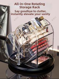 MEIZHUFU | Luxurious High-End Rotatable Makeup Organizer