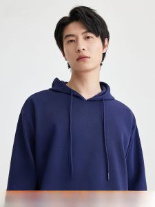 เสื้อฮู้ดพิมพ์ลายโลโก้เสื้อสเวตเตอร์แขนยาวทรงหลวมสำหรับกลุ่มเพื่อนร่วมงานเสื้อสเวตเตอร์ฤดูใบไม้ผลิและฤดูใบไม้ร่วง