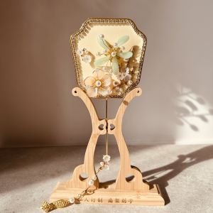 Quạt Cưới Phong Cách Trung Hoa Mới Quạt Mini Phong Cách Cải Tiến Cho Tiệc Cưới Và Chụp Ảnh Trang Trí Nhà Thủ Công