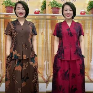 【Shirts+Wide Leg Pants】Korean Style New Design Twinset: Plus Size Loose Fashion & Wide Leg Pants