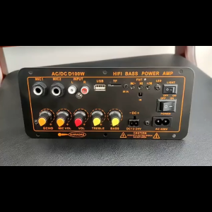 【COD จัดส่งที่รวดเร็ว】2000Wแอมป์ขยายเสียง เพาเวอร์แอมป์ DC12V/220V เครื่องขยายเสียงไฮไฟไร้สายบลูทูธ แอมป์จิ๋ว แอมจิ๋วบลูทูธ FM SD HIFI 2CH AMP เครื่องเล่นเพลงสำหรับ