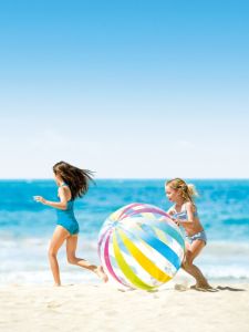 ลูกบอลชายหาดใสสำหรับเด็ก ขนาดใหญ่ ว่ายน้ำ อบตากลางแจ้ง อุปกรณ์กีฬา อุปกรณ์สำหรับเล่นน้ำ เยาวชนและผู้ใหญ่