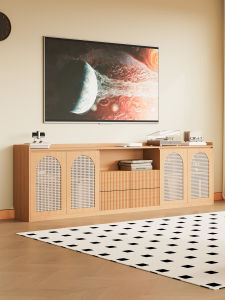 Natural Wood Storage Drawer Cabinet