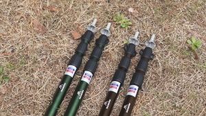 MOUNTAINHIKER2.3M/2.8M Adjustable Tarp PolesFlysheet Extendable Tarp PoleOutdoor Aluminium Camping Awning Rod