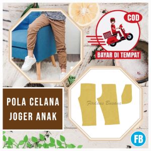 【COD】Pola Celana Joger Anak Laki-laki | Pola Celana Anak | Pola | Pola Baju | Instan | Pola Jiplak | Pola Jahitan Lengkap Firdaus Busana