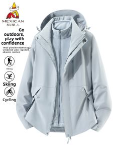 Mexican | Windproof Waterproof Detachable 3-in-1 Womens Jacket