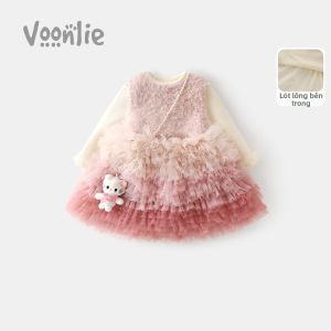 VOONLIE | Đầm Ấm Mùa Đông Kiểu Công Chúa