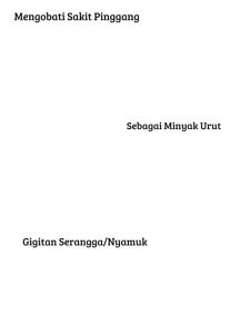 BIO OIL Minyak Sereh Wangi Alami Anti Gigitan Nyamuk Pijat Urut Pegel Linu Nyeri Otot