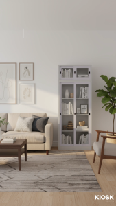 [จัดส่งพร้อมติดตั้งฟรี] KIOSK ตู้เสริมตู้เสื้อผ้าIXY บานเลื่อนกระจก **มีใบกำกับภาษี**