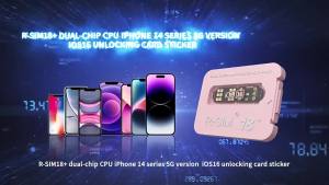 RSIM18+ Dual Chip Fully Automatic Unlocking For iPhone 14 Series 5G version iOS16 Card Sticker Rsim18 Card Stickers