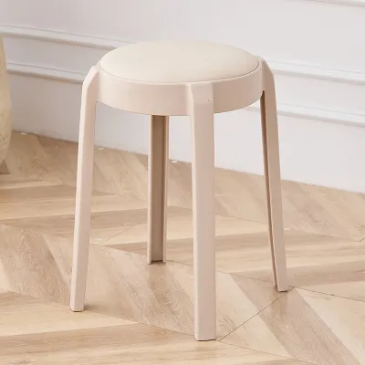 Stackable High Bar Stool Home Use Simple Design Round Stool