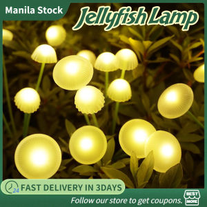 LED Solar Mushroom Lamp Outdoor Waterproof Jellyfish Light Courtyard Landscape Decoration Lighting For Lawns Garden