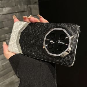 Huawei Mate70rs Dragon Pattern Leather Wallet Case High-End Feel Thin Skin Protection Bag for Men And Women