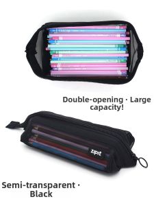 Zipit | Large Capacity Transparent Mesh Pencil Case