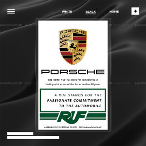 Porsche JDM รถสติกเกอร์สําหรับ 911 Macan และ 718 กระจกหน้าตกแต่งป้ายป้องกันไฟฟ้าสถิตพร้อมการสนับสนุนการปรับแต่ง