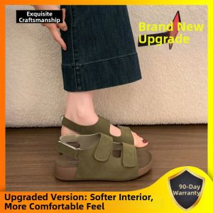 XUJIA | Magic Tape Thick Sole Non-slip Roman Sandals for Pregnant Women