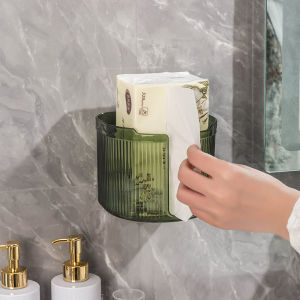 Homenhome Đèn treo tường đa chức năng gia dụng giá lưu trữ trang sức mỹ phẩm trang sức tạp phẩm Hộp đựng khăn giấy Phòng tắm Sáng tạo sang trọng không đục lỗ